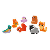 Encaixa-formas 3D – Animais na Floresta - Janod